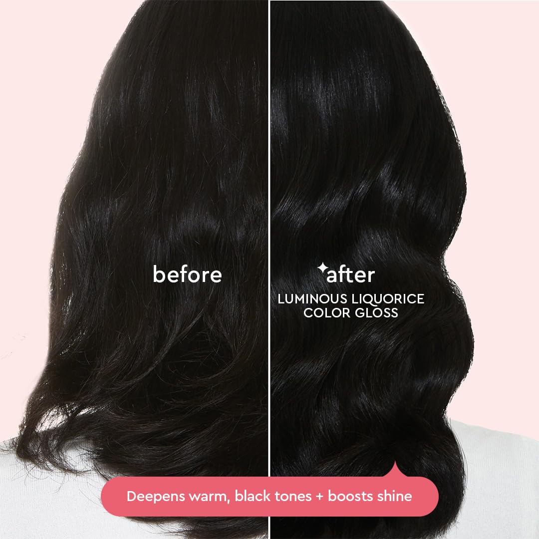 glaze open jar revealing glossy pigment, highlights nourishing formula