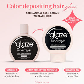 glaze product texture pouring from bottle, shows creamy hydrating consistency