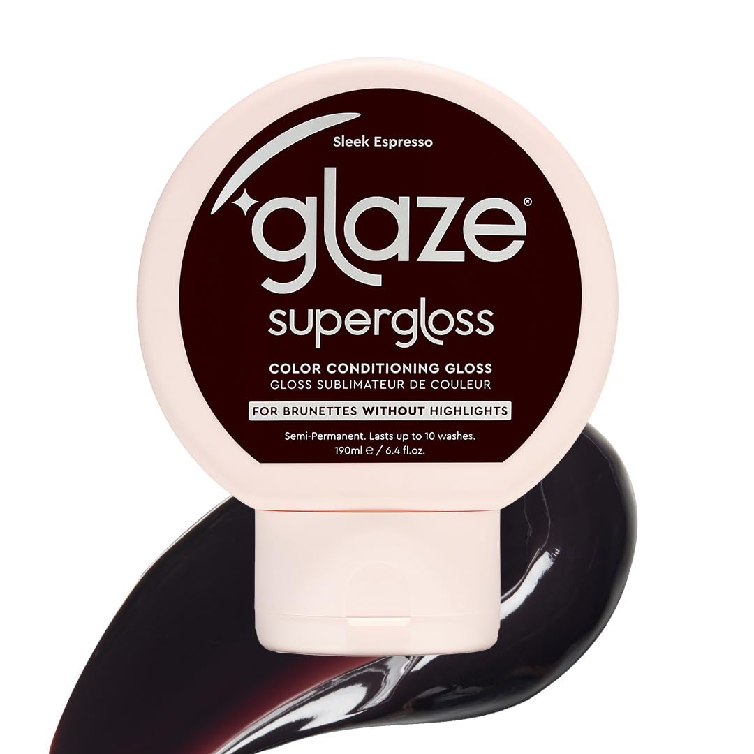 glaze front packaging showing sleek espresso shade and product benefits