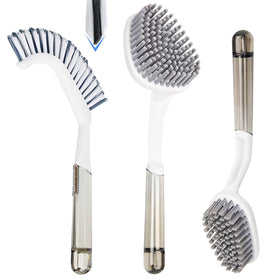 GleamGaGa front packaging showing the three brush types and kit benefits