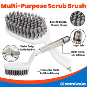 GleamGaGa small multipurpose brush cleaning a sink edge precisely