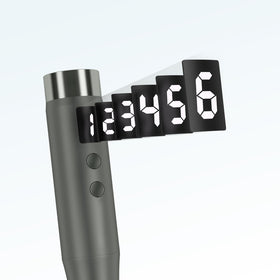 Glemme microneedle head detail showing 0.25mm needles for gentle surface stimulation