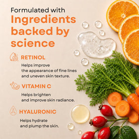 GLEOW pipette dispensing vitamin C serum onto fingertips for precise application