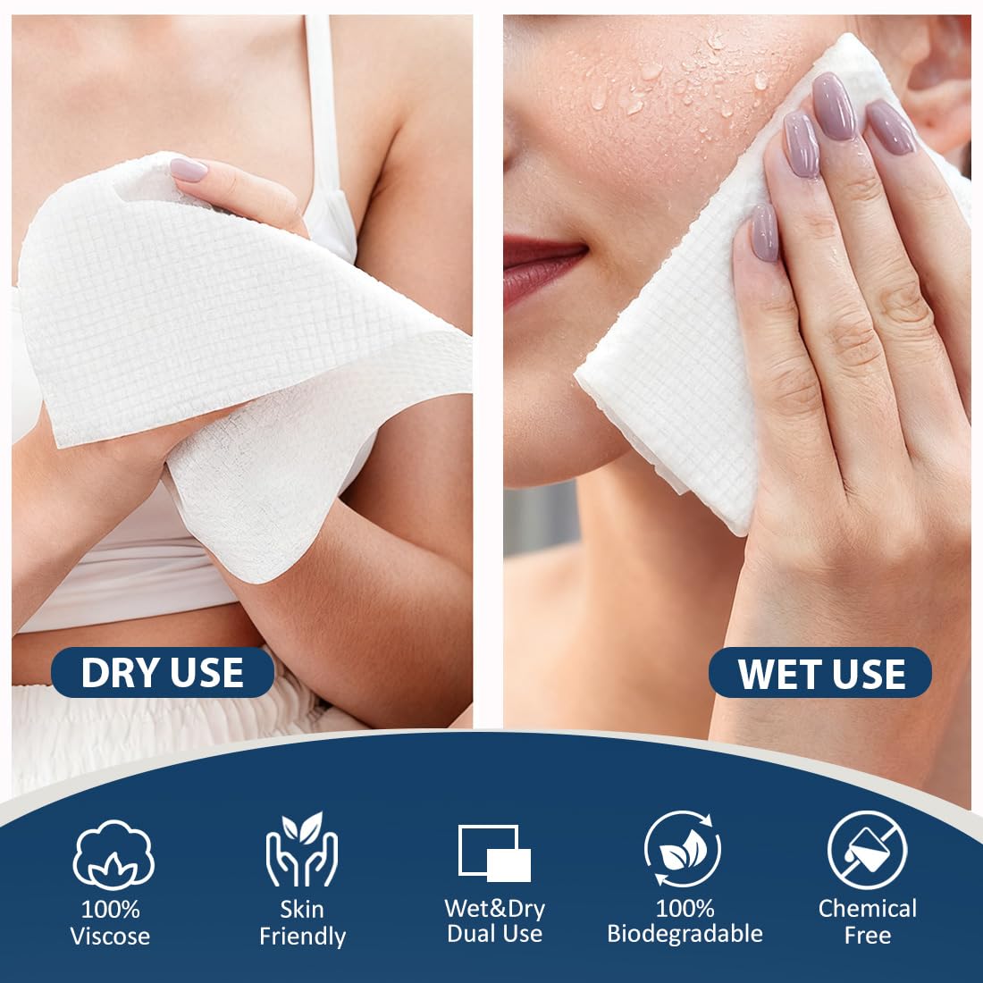 GLIMGLINT towel in hand for scale demonstrating generous size