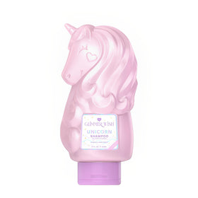Glimmer Wish front bottle showing pearly pink cotton candy scent and fun label for kids