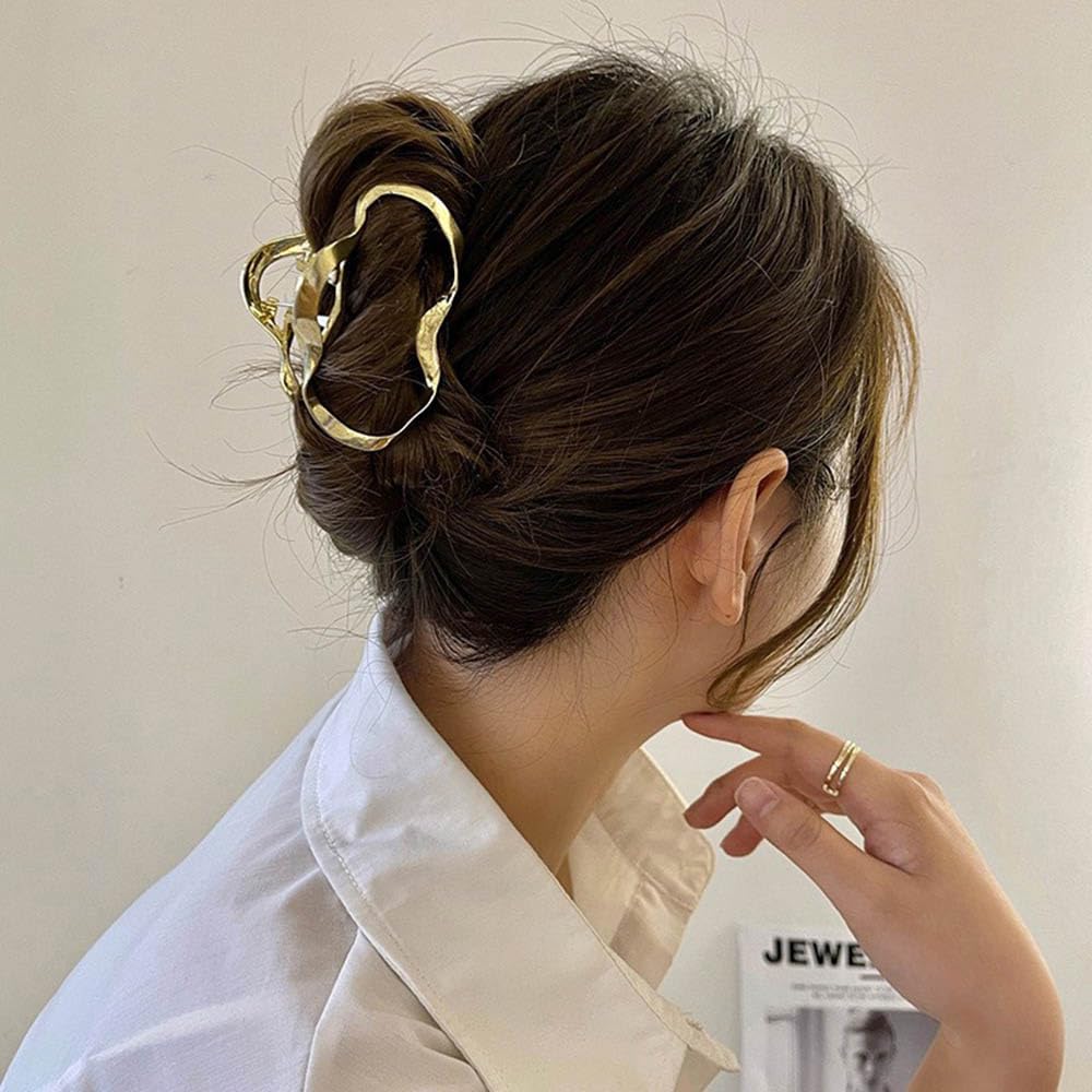 GLINLS securing a half-up look on fine hair without slipping