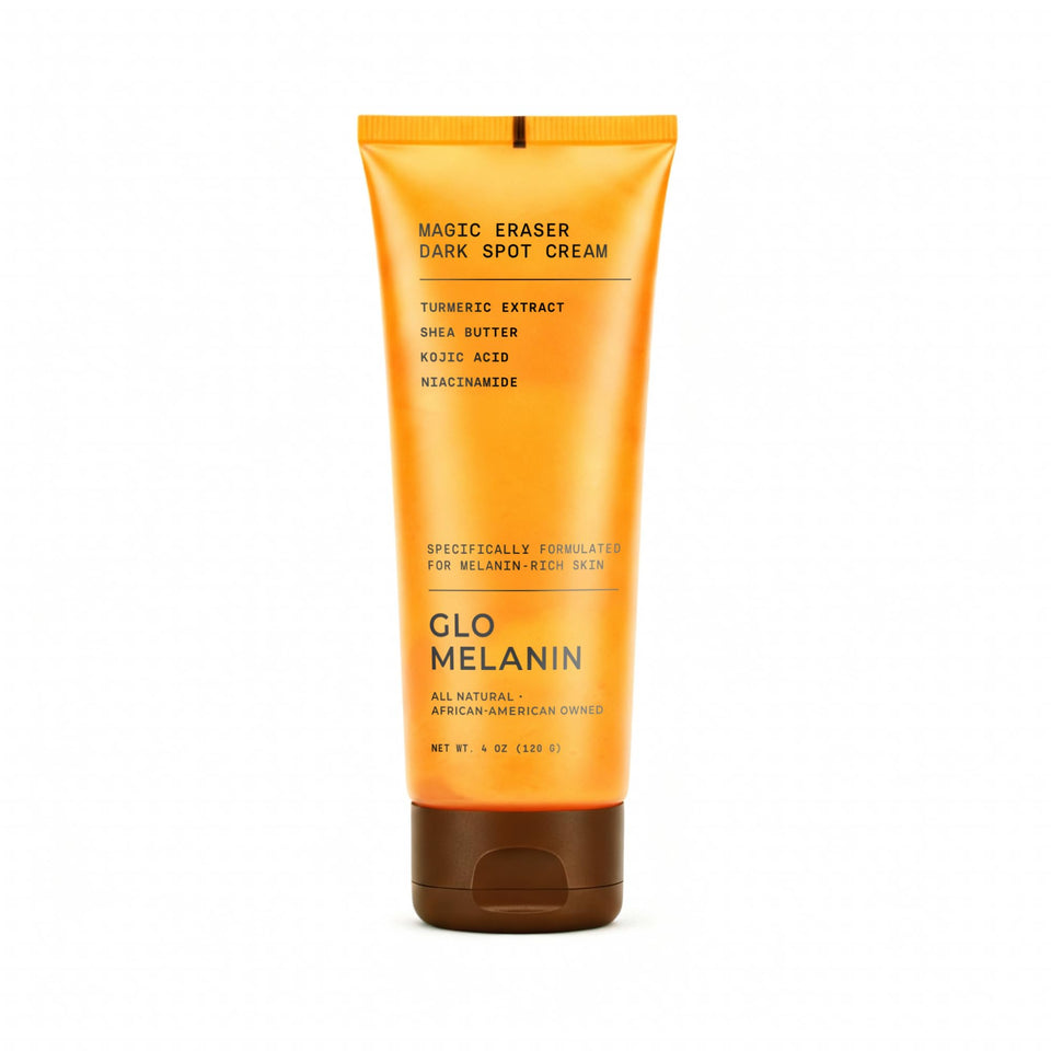 Glo Melanin front packaging showing product and benefits