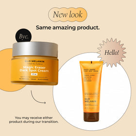 Glo Melanin tube back showing directions and safety details