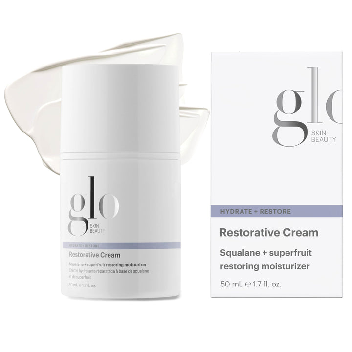 Glo Skin Beauty jar front view showing product and branding, conveys premium hydration