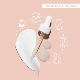 Glo Skin Beauty squalane oil drop close-up, showcases lightweight moisturization benefit