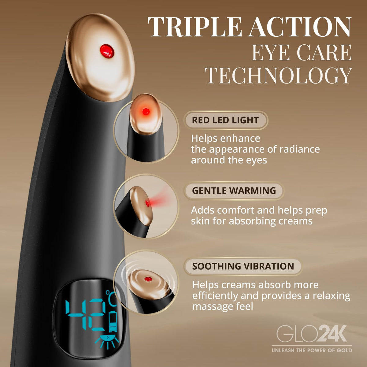 GLO24K hand-held scale demonstrating compact size for travel convenience