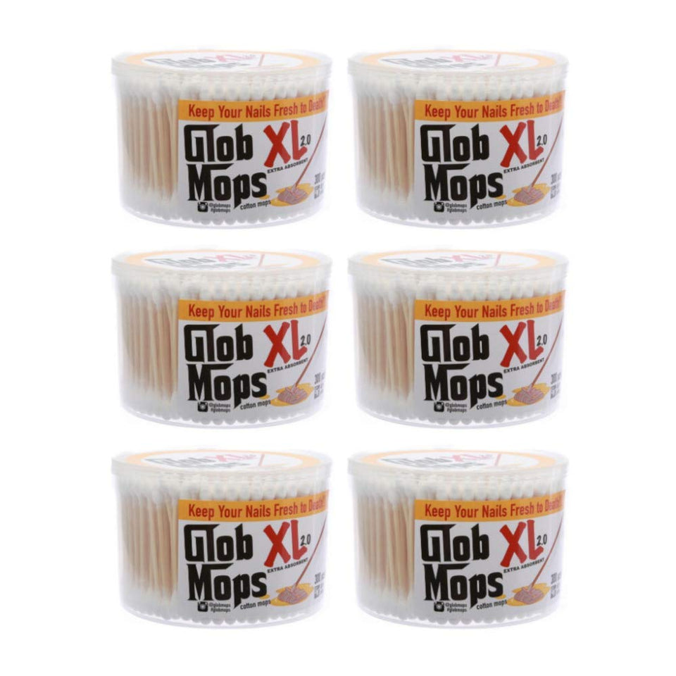 Glob Mops front packaging showing 6-pack tubs and quantity benefit