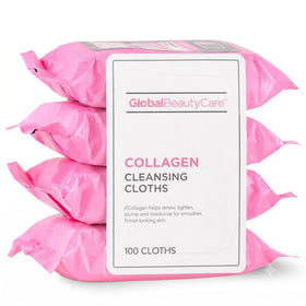 Global Beauty Care front packaging showing 4-pack and 100 wipes benefit convenience