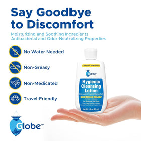 Globe nozzle close-up highlighting easy dispensing for controlled application