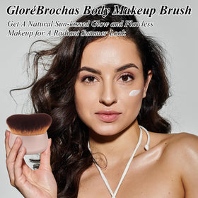 GloréBrochas close-up of dense vegan bristles illustrating soft, streak-free blending
