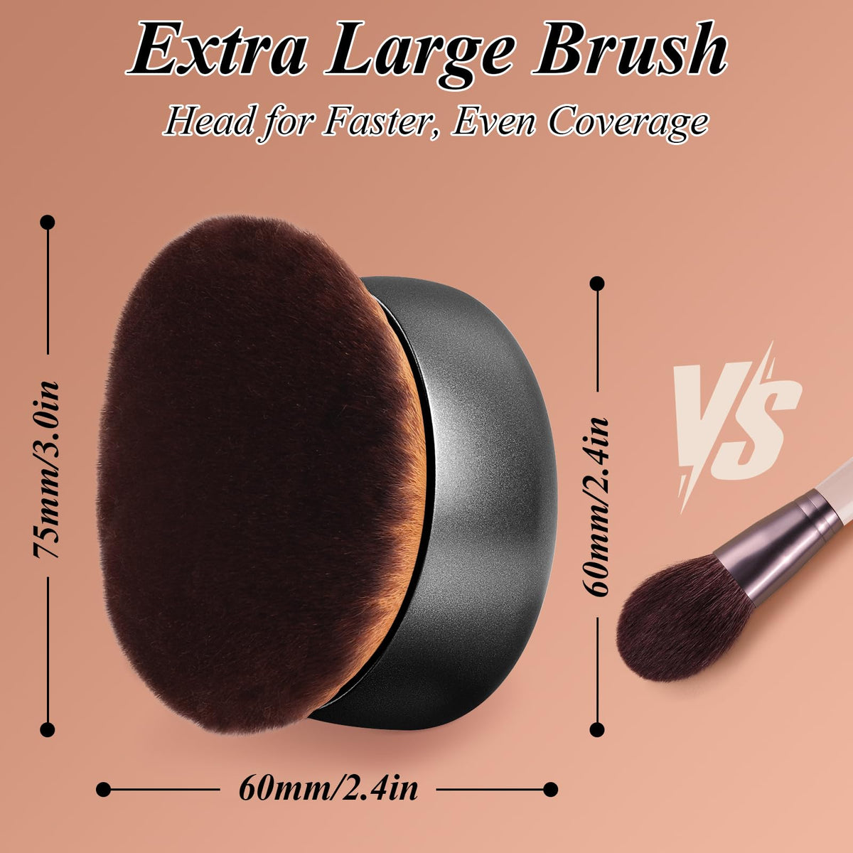 GloréBrochas close-up of ultra-dense vegan bristles demonstrating smooth blending