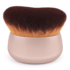 GloréBrochas front view of kabuki brush showing full 75mm head and oval shape for fast coverage