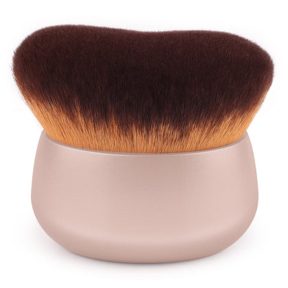 GloréBrochas front view of kabuki brush showing full 75mm head and oval shape for fast coverage