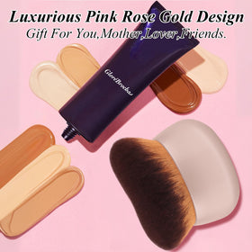 GloréBrochas brush on a vanity showing travel-ready design and durable build quality