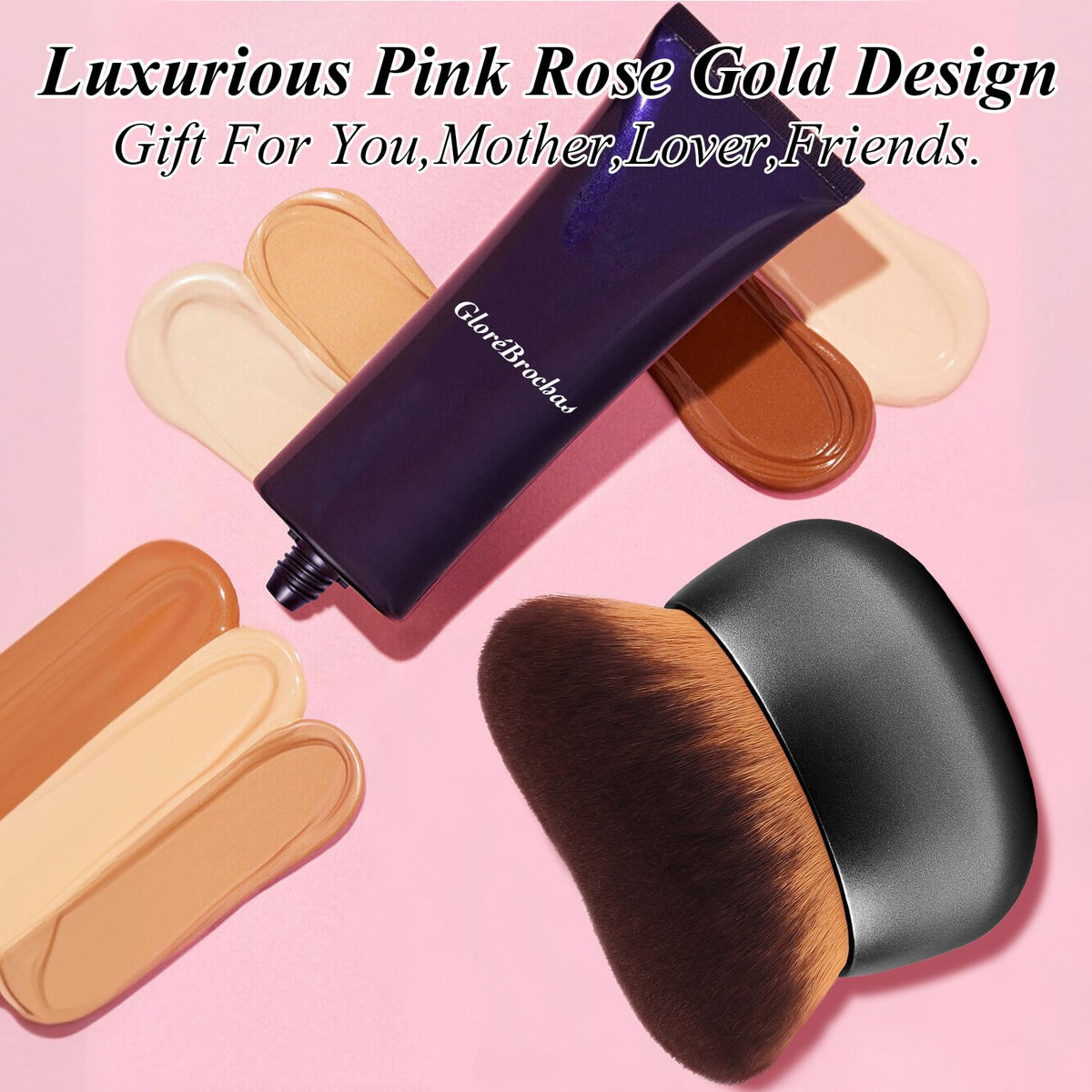 GloréBrochas brush rinsed under water to show easy cleaning and quick-dry benefit