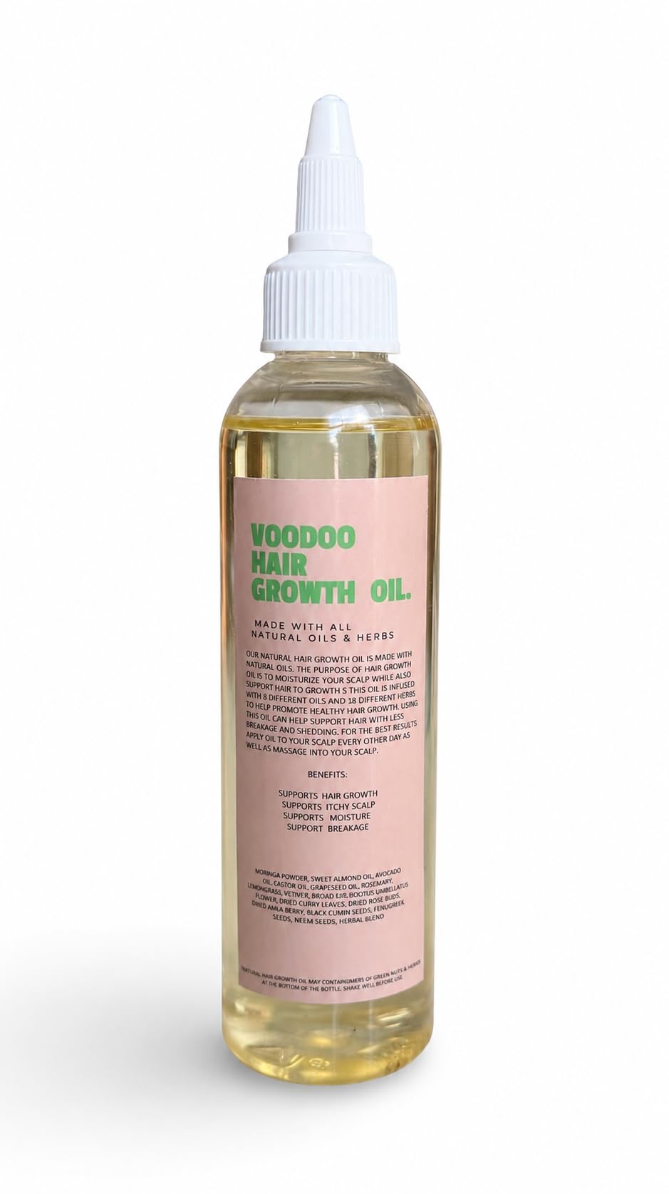 Glossed by Nae bottle front view showing product branding and benefits