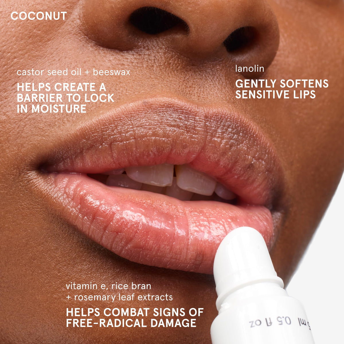 Glossier Balm Dotcom used on cuticle close-up to demonstrate softening and protective barrier