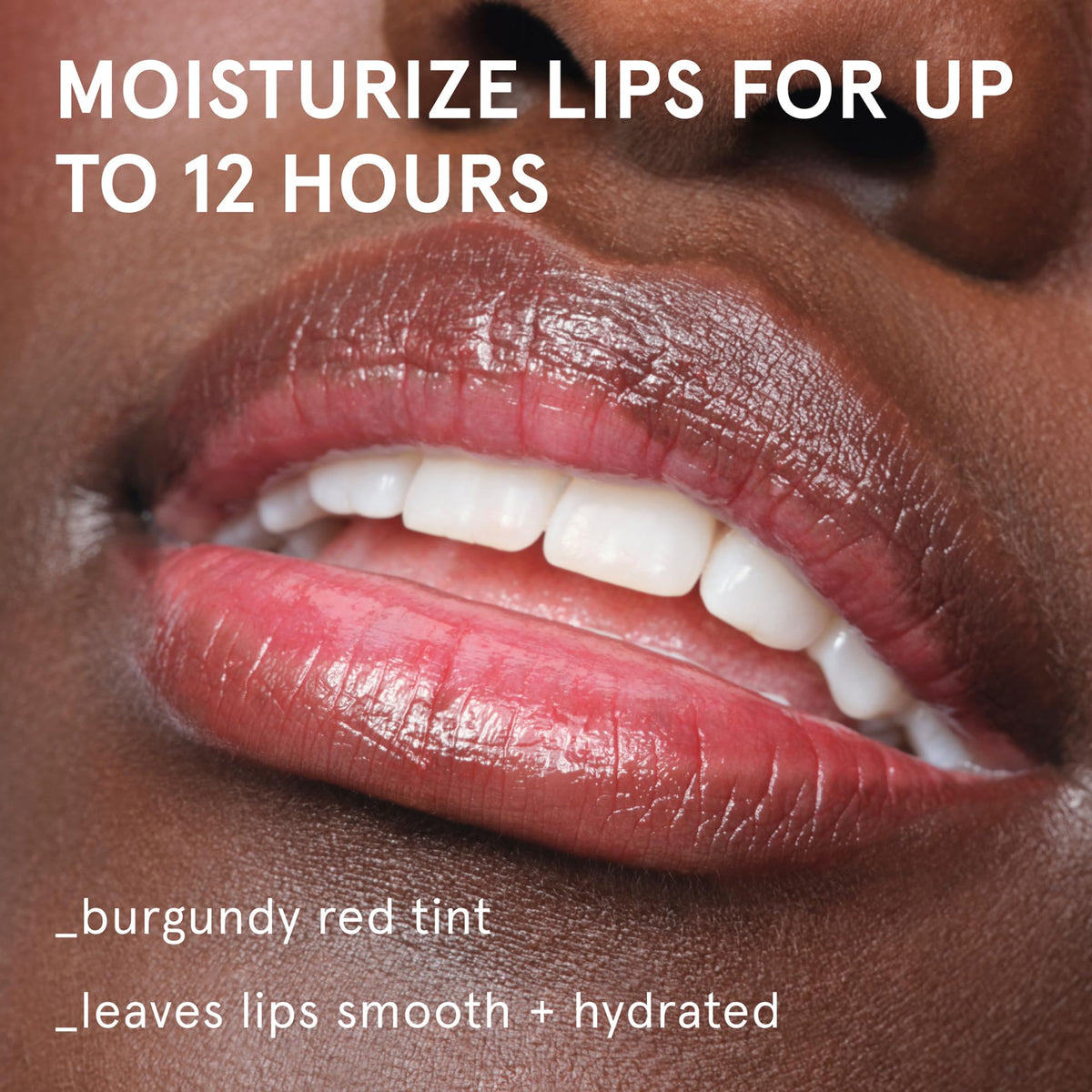 Glossier Balm Dotcom open tube texture close-up, creamy non-greasy glide