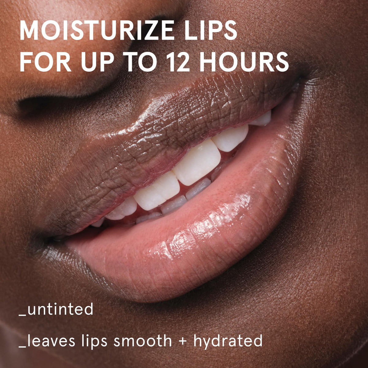 Glossier Balm Dotcom open tube close-up of texture showing smooth glide and rich moisture