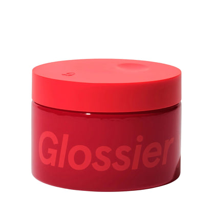 Glossier front jar showing clean branding and size benefit