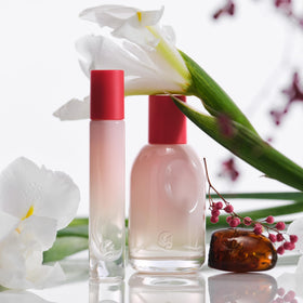 Glossier boxed packaging showing gift-ready presentation benefit: attractive unboxing