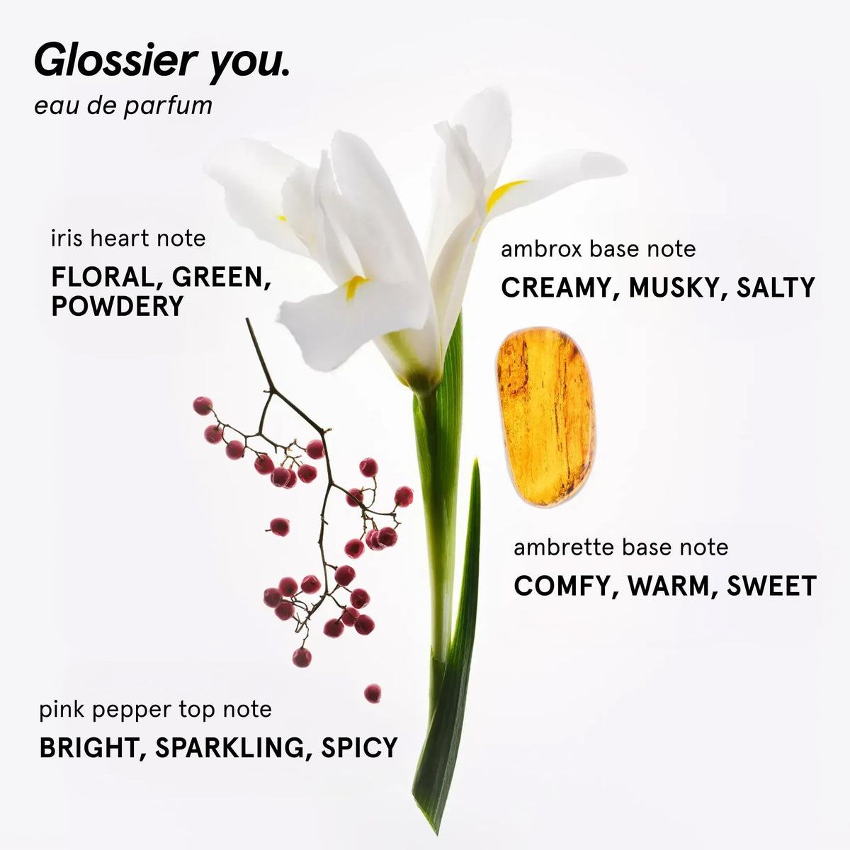 Glossier spray nozzle closeup demonstrating application ease benefit: precise mist