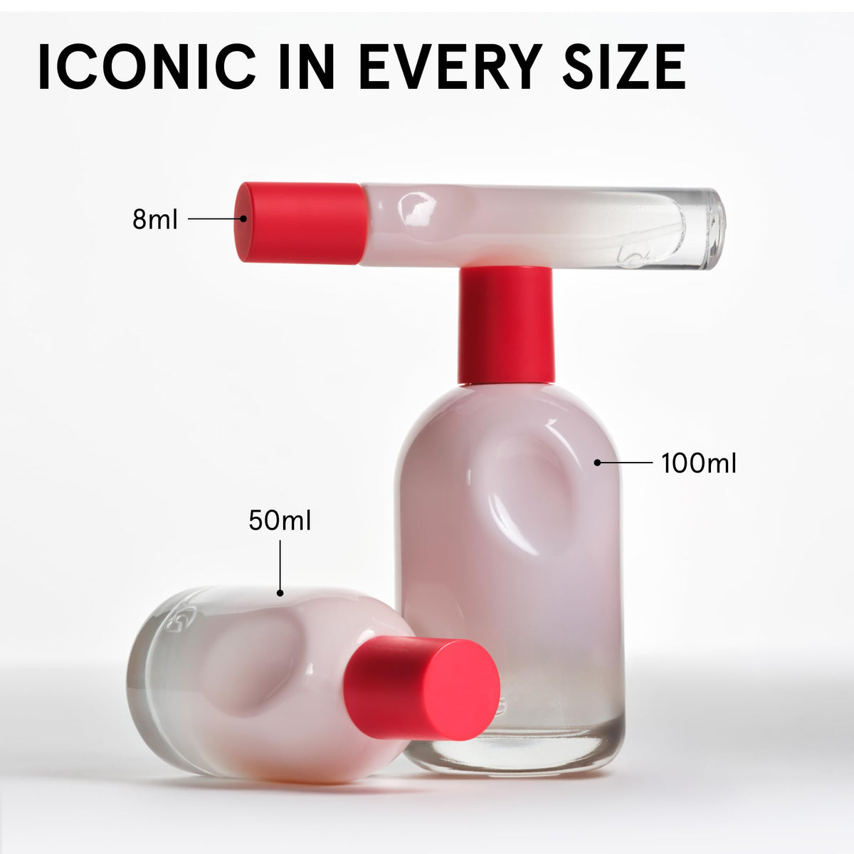 Glossier warm-ambrox texture shot suggesting scent depth benefit: rich base note