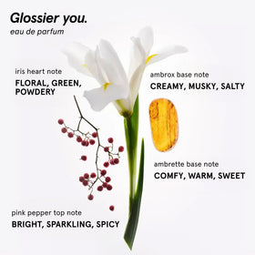 Glossier You thumbprint detail on bottle emphasizing personal touch benefit