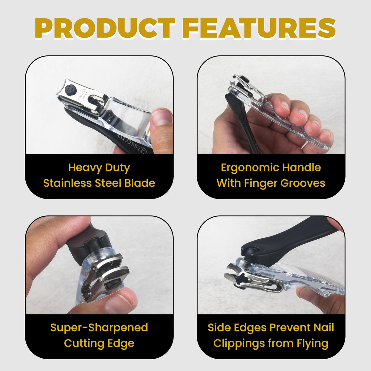 GlossyEnd in-hand usage demonstration showing reduced wrist strain benefit