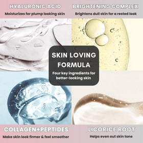 Glov Beauty lifestyle scene by mirror showing pre‑event glow