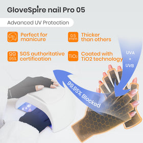 GloveSpire fabric close-up highlighting thick 0.5mm weave for superior UV blocking