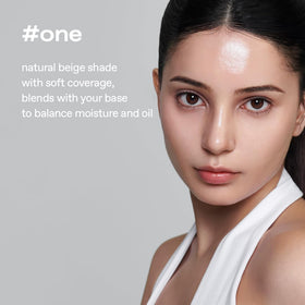 glow texture swirl of BB cream, creamy finish demonstrating blendability