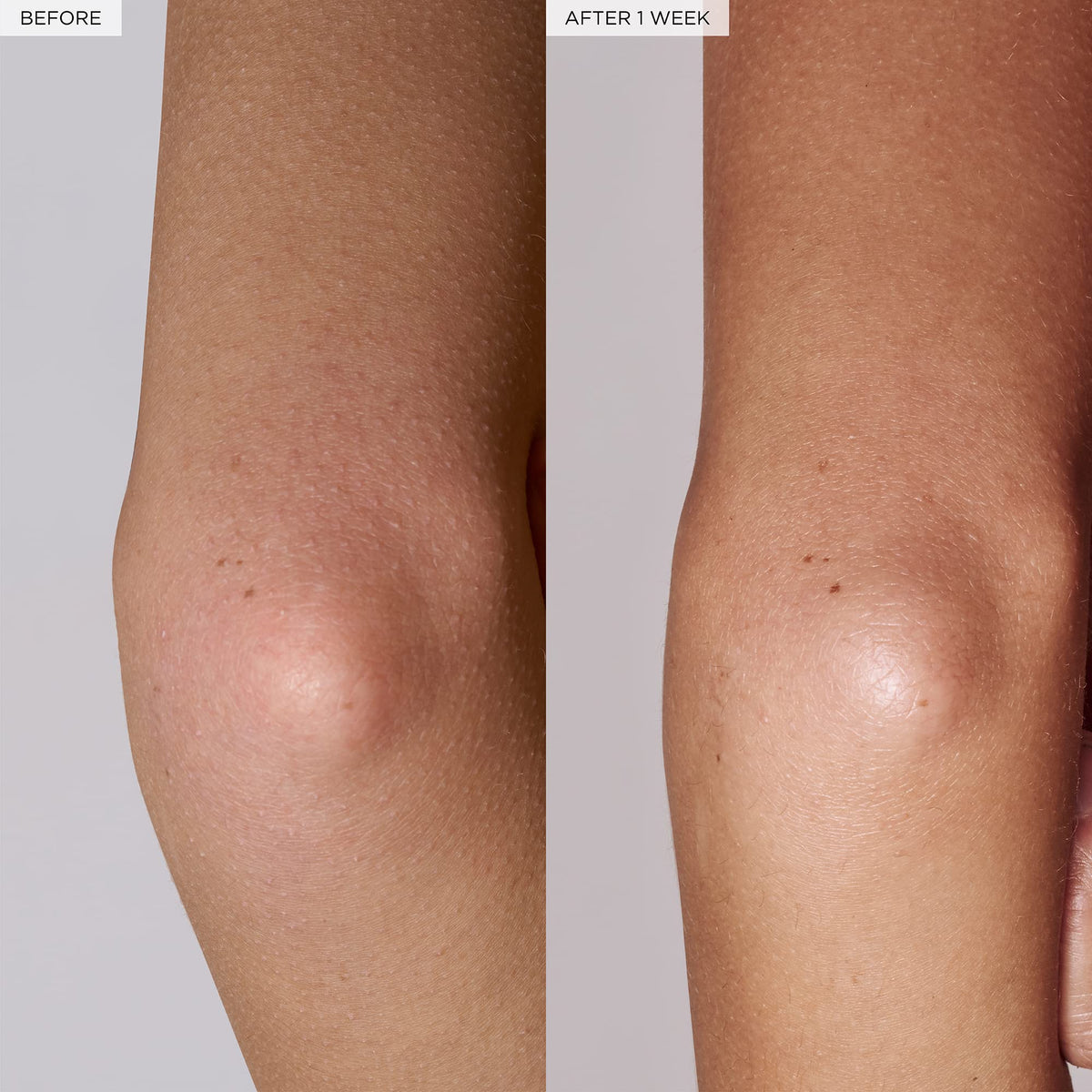 Glow Recipe before and after skin texture comparison showing smoothing effect