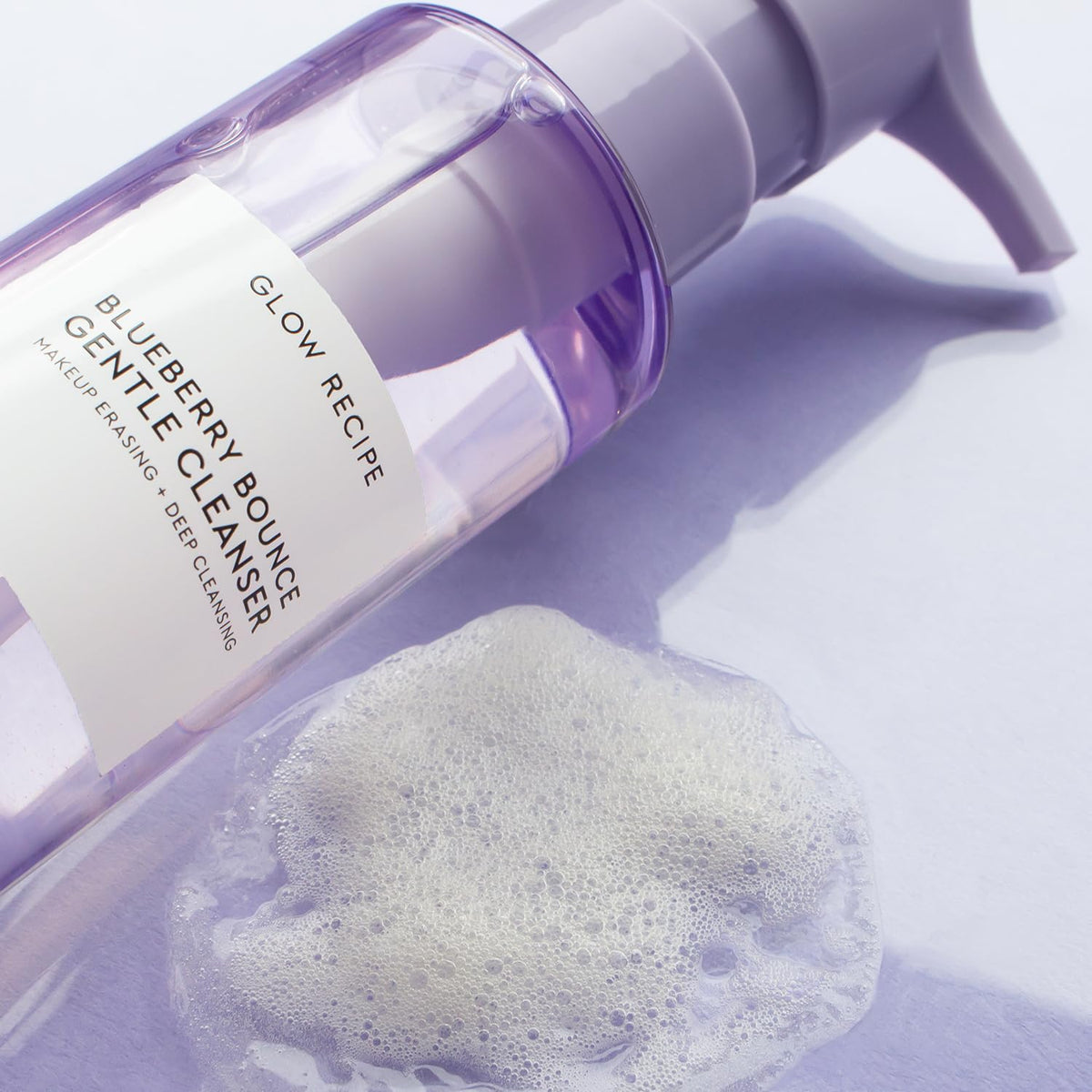 Glow Recipe bottle on bathroom counter suggesting self care