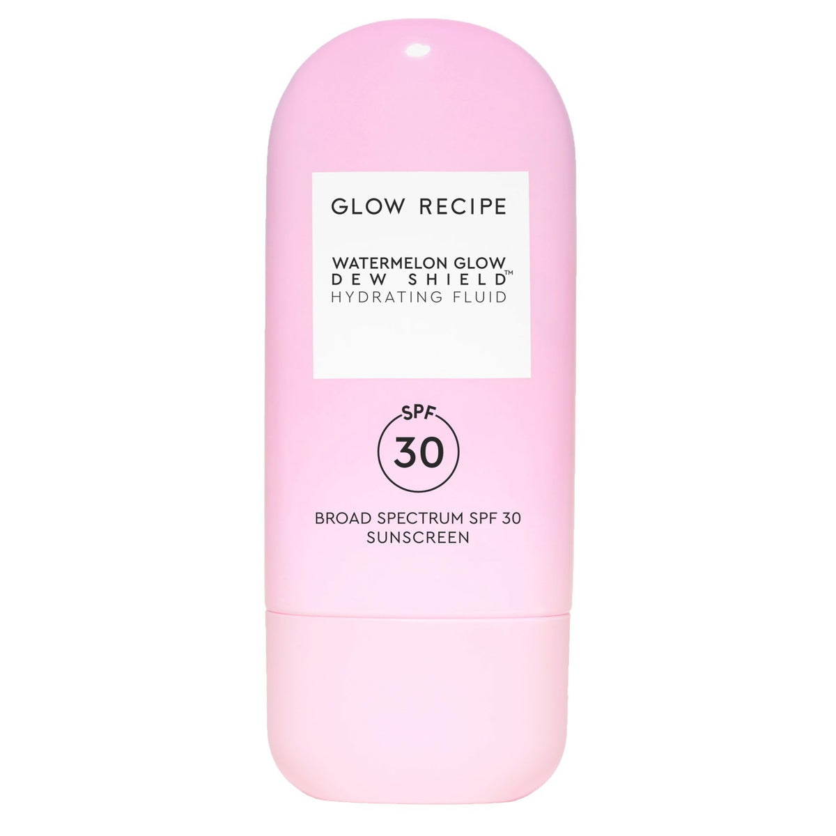 Glow Recipe front packaging showing compact 15ml sunscreen for travel