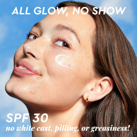 Glow Recipe open tube dispensing product to show easy controlled application benefit