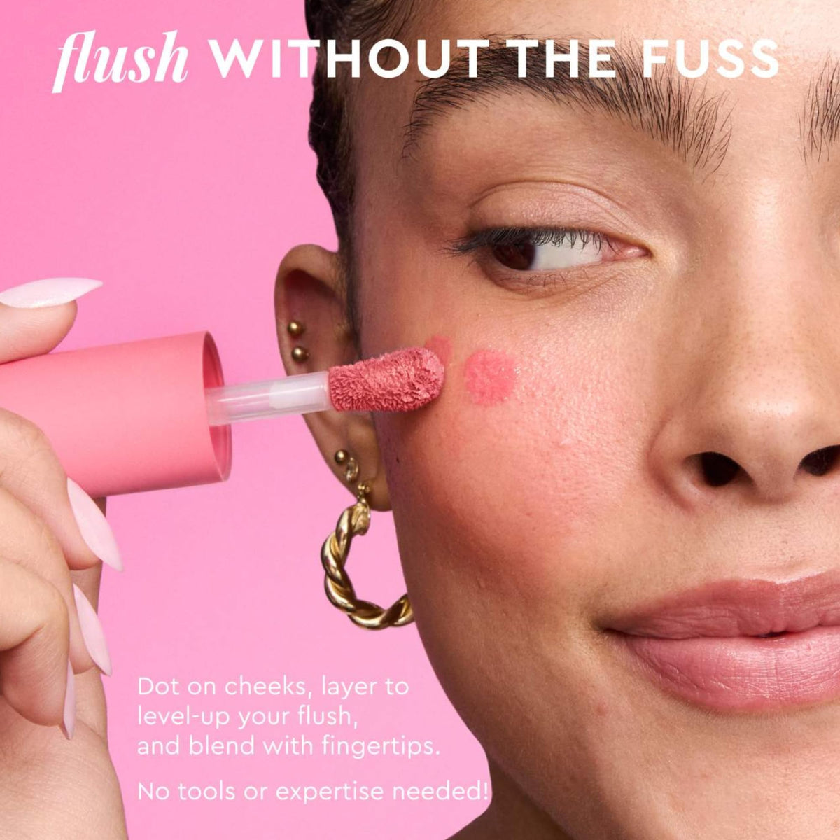Glow Recipe doe-foot applicator delivering precise tint