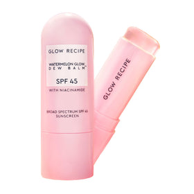 Glow Recipe face sunscreen stick front packaging showing SPF 45 protection