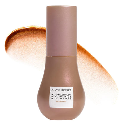 Glow Recipe Hue Drops front bottle showing sleek packaging and brand benefit
