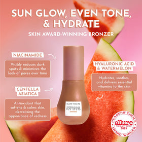 Glow Recipe Hue Drops open dropper releasing serum texture for smooth application