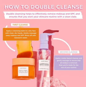 Glow Recipe removing mascara illustrating effective waterproof makeup breakdown