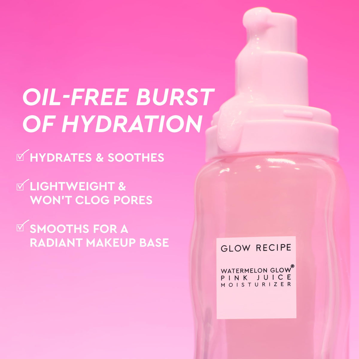 Glow Recipe open jar texture close-up highlighting lightweight gel hydration