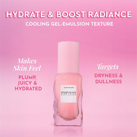 Glow Recipe swatch on hand showing fast-absorbing gel hydration