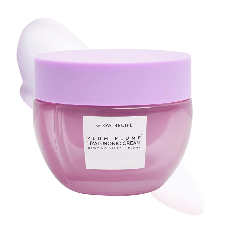 Glow Recipe front jar view showing refillable 50ml packaging and clear label benefit