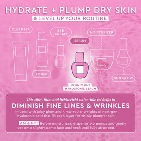 Glow Recipe plum extracts display highlighting antioxidant-rich ingredients